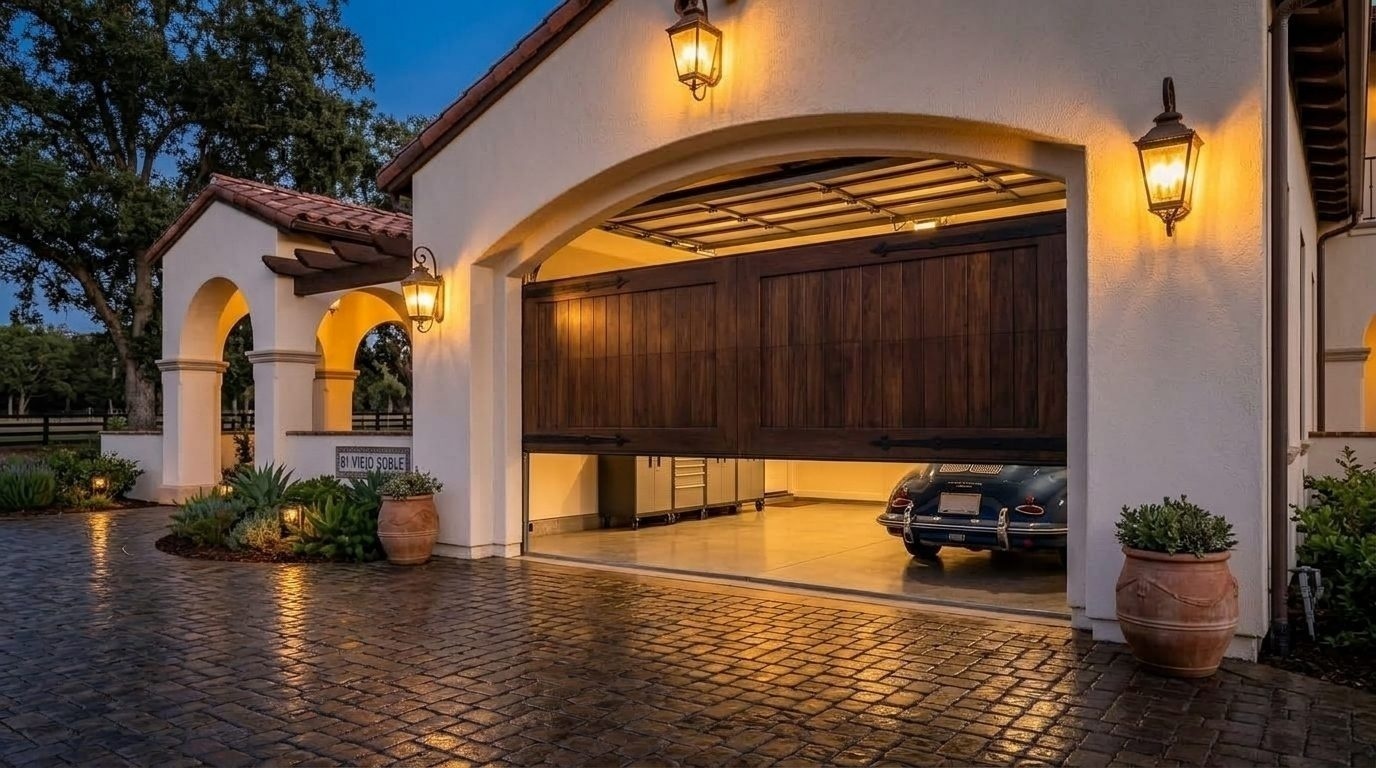Sanchez Garage Door Service Overhead Garage Door Gliding Open in Toluca Lake, CA